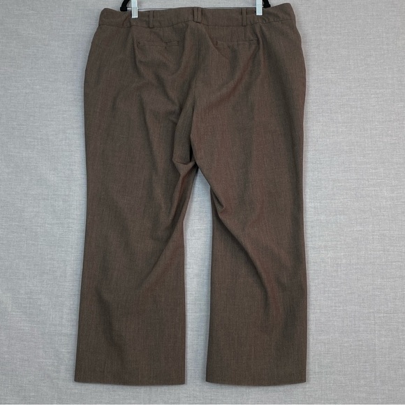 Reitmans Plus Petites Dress Pants Sz  20P Brown Bootcut Pockets - Picture 2 of 12